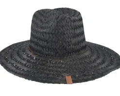Bells II Sun Hat Black Straw Hat - Brixton