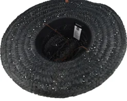 Bells II Sun Hat Black Straw Hat - Brixton