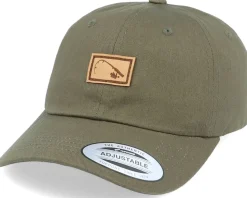 Bent Rod Patch Dad Cap Olive Adjustable - Hunter
