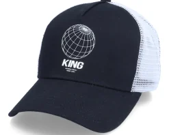 Bethnal Mesh Black/White Trucker - King Apparel