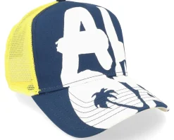 Big Aloha Navy/Yellow Trucker - Coastal
