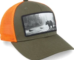 Big Bear Wide Mash/Fluorescent Orange Trucker - Hunter