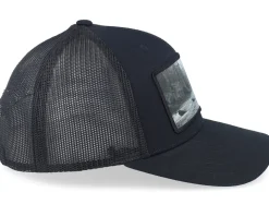 Big Bear Wide Patch Retro Black Trucker - Hunter