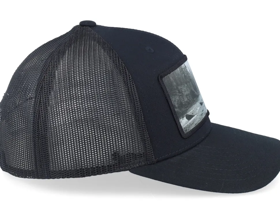 Big Bear Wide Patch Retro Black Trucker - Hunter