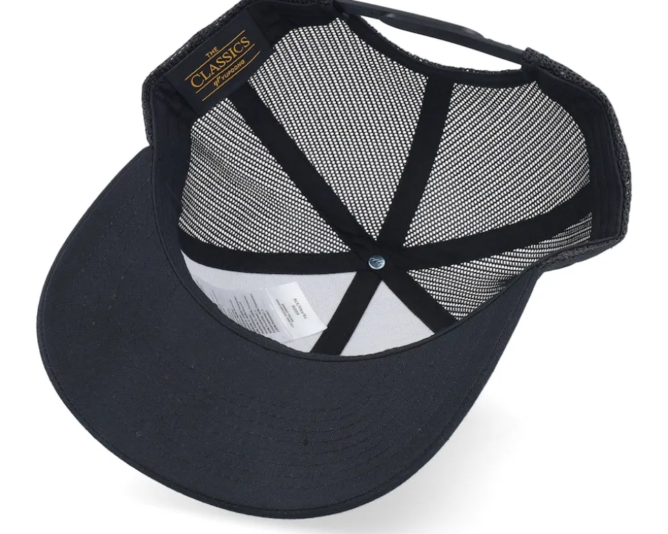 Big Bear Wide Patch Retro Black Trucker - Hunter