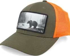 Big Bear Wide Patch Retro Black Trucker - Hunter