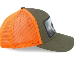 Big Moose Wide Mash/Fluorescent Orange Trucker - Hunter