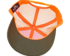 Big Moose Wide Mash/Fluorescent Orange Trucker - Hunter