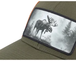 Big Moose Wide Mash/Fluorescent Orange Trucker - Hunter
