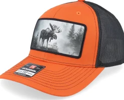 Big Moose Wide Mash/Fluorescent Orange Trucker - Hunter