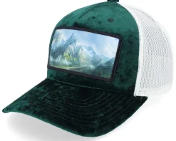 Big Mountains & Landscape Velvet Green/Ivory A-Frame Trucker - Calza Pennello