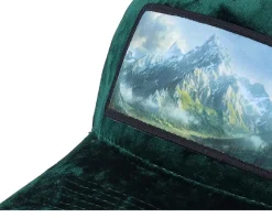 Big Mountains & Landscape Velvet Green/Ivory A-Frame Trucker - Calza Pennello