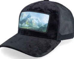 Big Mountains & Landscape Patch Velvet Black A-frame - Calza Pennello