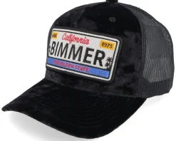 Bimmer License Plate Velvet Black Trucker - Iconic