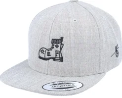Bindle Shoe House Heather Grey Snapback - Kiddo Cap
