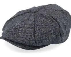 Bird Patch Charcoal Bakerboy Flat Cap - Wild Spirit
