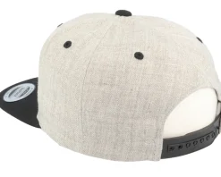 Black D20 Heather Grey Snapback - Gamerz