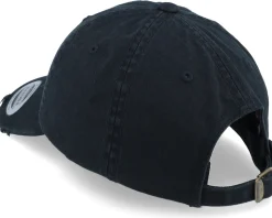 Black Destroyed Dad Cap - Yupoong