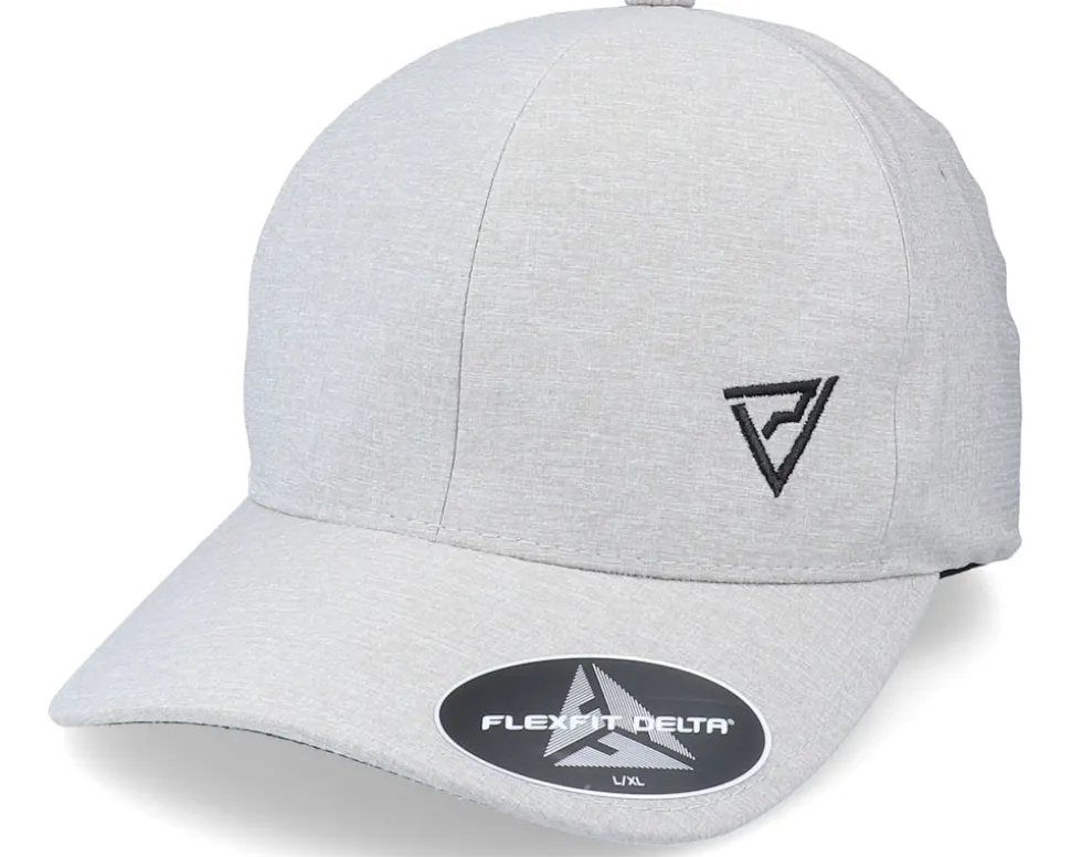 Black Insignia Delta Seamless Grey Mel Flexfit - Padelville