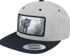 Black Panther Big Patch Heather Grey/Black Snapback - Calza Pennello