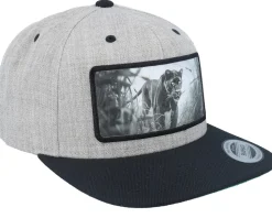 Black Panther Big Patch Heather Grey/Black Snapback - Calza Pennello