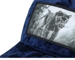 Black Panther Big Patch Velvet Navy Trucker - Calza Pennello