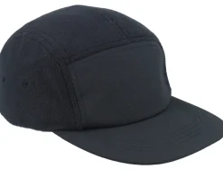 Black Recycled Fleece Camper 5-Panel - Beechfield