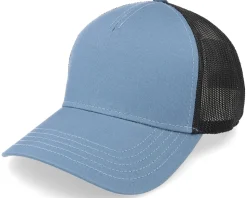 Black-Breaker Blue Brush Twill Valin Trucker - American Needle