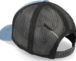 Black-Breaker Blue Brush Twill Valin Trucker - American Needle