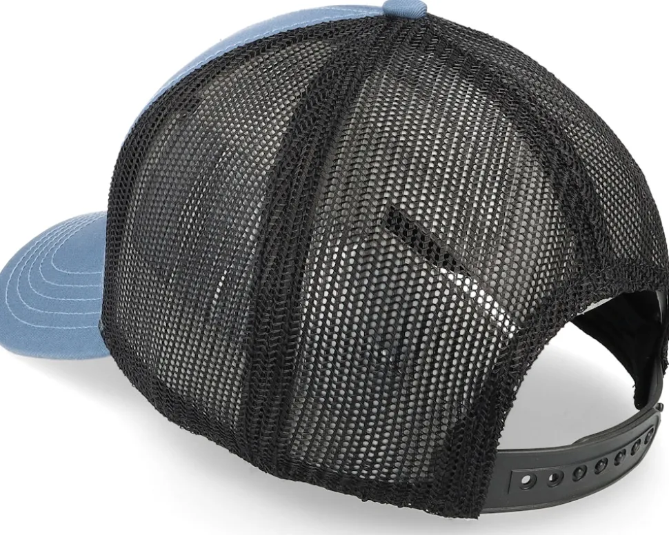 Black-Breaker Blue Brush Twill Valin Trucker - American Needle