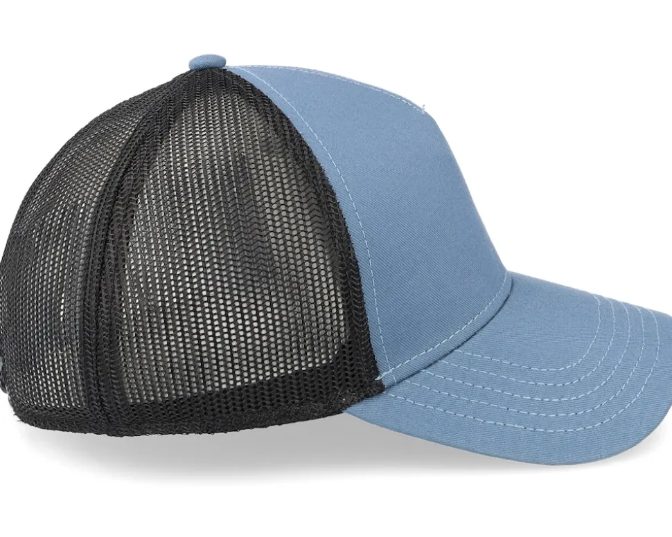 Black-Breaker Blue Brush Twill Valin Trucker - American Needle