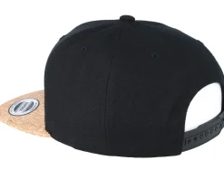 Black/Cork Snapback - Yupoong