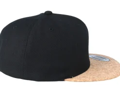 Black/Cork Snapback - Yupoong