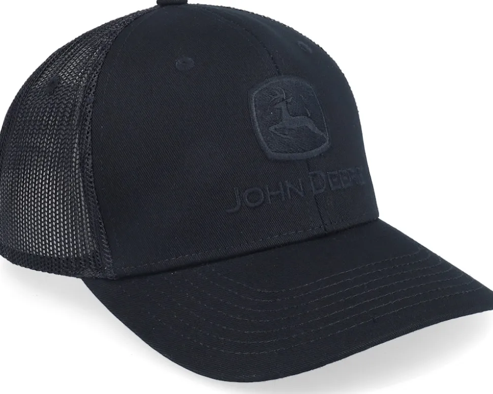 Blackout Mesh Back Black Trucker - John Deere