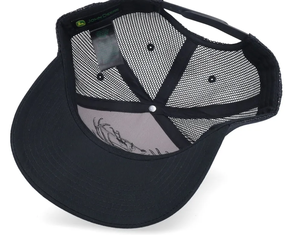 Blackout Mesh Back Black Trucker - John Deere