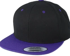 Black/Purple Snapback - Yupoong