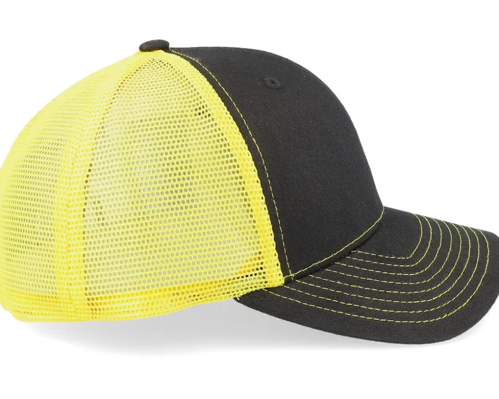 Black/Yellow Contrast Stitch Trucker - Equip