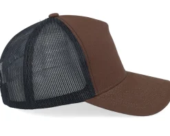 Blank Canvas Brown/Black A-frame Trucker - Equip