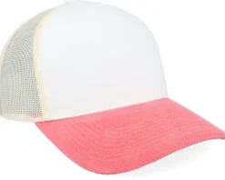 Blank Cord Off White/Stone/Pastel Pink A-Frame Trucker - Equip