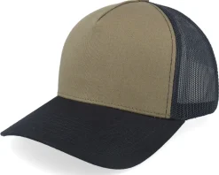 Blank Dark Olive/Black A-frame Trucker - Equip