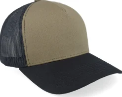 Blank Dark Olive/Black A-frame Trucker - Equip
