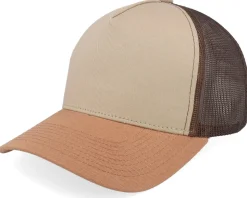 Blank Khaki/Brown/Caramel A-frame Trucker - Equip