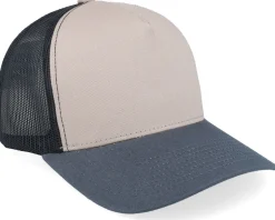 Blank Light Grey/Black/Charcoal A-frame Trucker - Equip