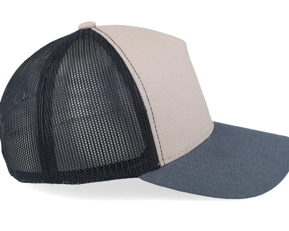Blank Light Grey/Black/Charcoal A-frame Trucker - Equip
