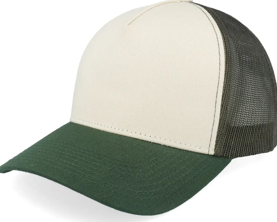 Blank Stone/Olive/Dark Green A-frame Trucker - Equip