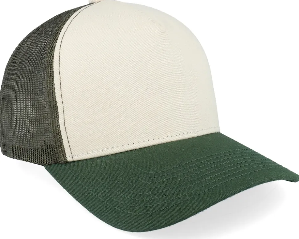 Blank Stone/Olive/Dark Green A-frame Trucker - Equip