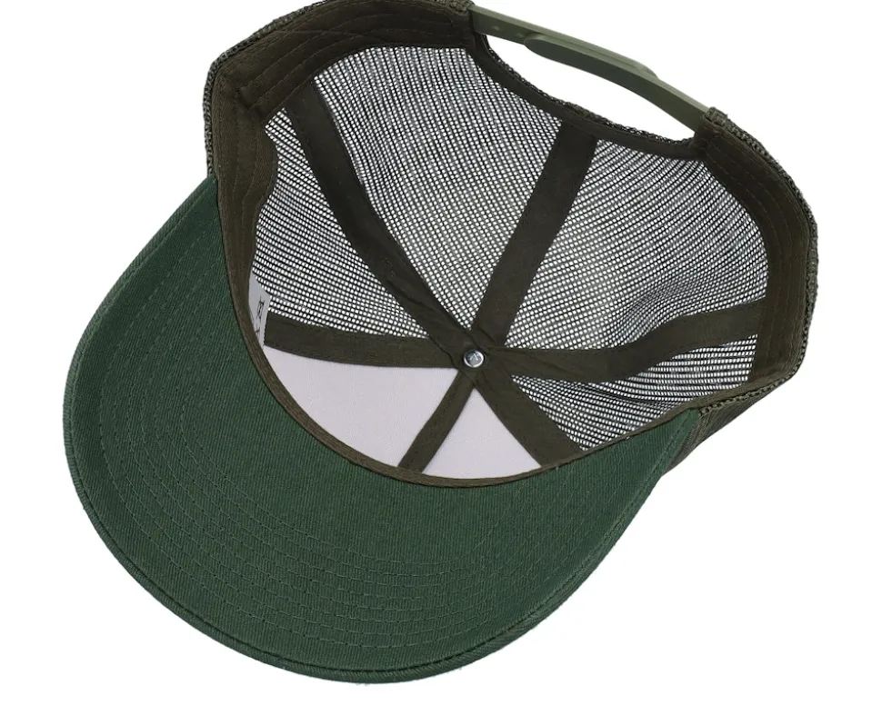 Blank Stone/Olive/Dark Green A-frame Trucker - Equip
