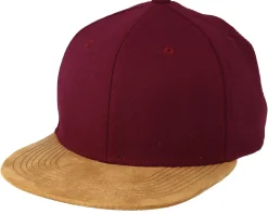 Blank Suede Maroon Snapback - Equip