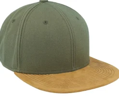 Blank Suede Olive Snapback - Equip