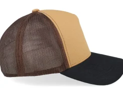 Blank Wheat/Brown/Black A-frame Trucker - Equip